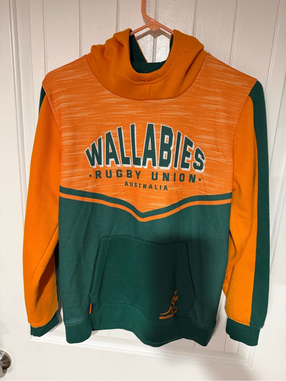 Australian Wallabies Kids' Hooded Sweatshirt - Green & Orange